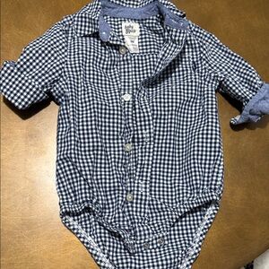 Stylish Andy & Evan Blue Checkered Kids Button Down Shirt
